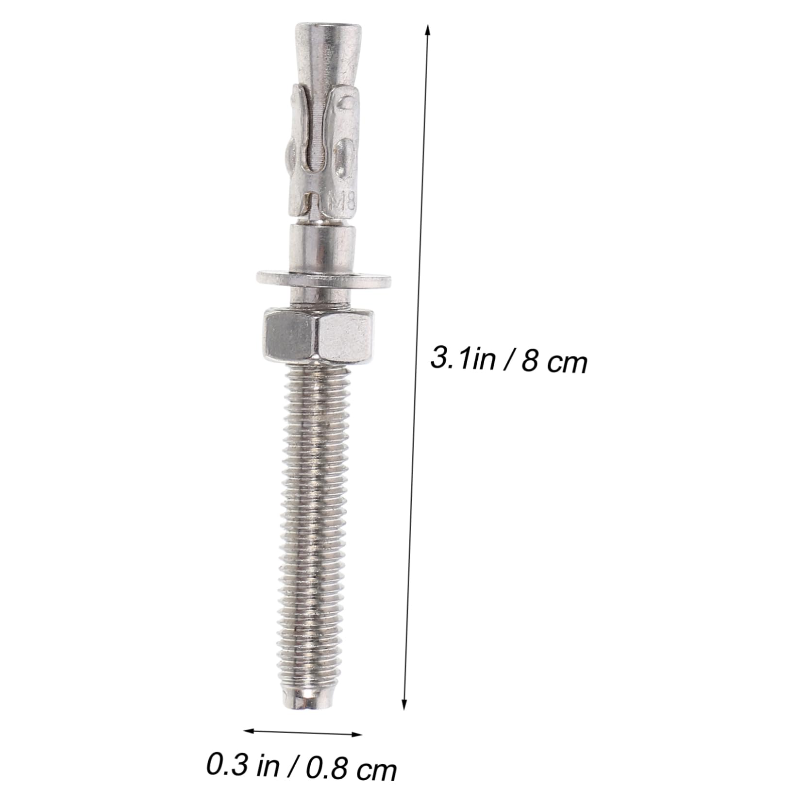 PRETYZOOM 4pcs Stainless Steel Expansion Bolts Anchor Screws for Dry Wall Heavy Duty Fixing Bolts Easy Installation Kit
