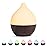 SALKING Essential Oil Diffuser, 100ml Small Aromatherapy Diffuser for Essential Oils, Auto Shut-Off Ultrasonic Diffusers, Cool Mist Humidifier with Warm White Lights, for Office Home (Dark)