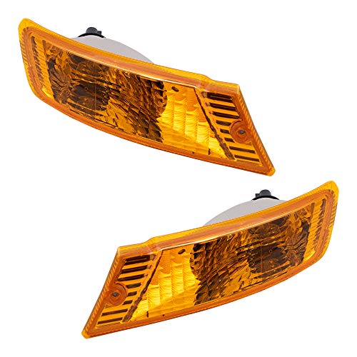 Aftermarket Pair Corner Lights with Chrome Trim