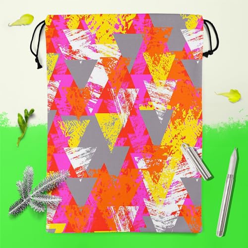 Image of ArtzFolio Triangled D3 | Reusable Sack Bag | Bag for Gym, Storage, Vegetable & Travel