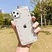 Produktbild Tybaker iPhone 11 Hülle Echte Blumen HandyHülle Transparent Gummi Kristall Schutzhülle Handgefertigten Bunter Getrocknete Blumenart Case Cover für Apple iPhone 11, Kreis Blume