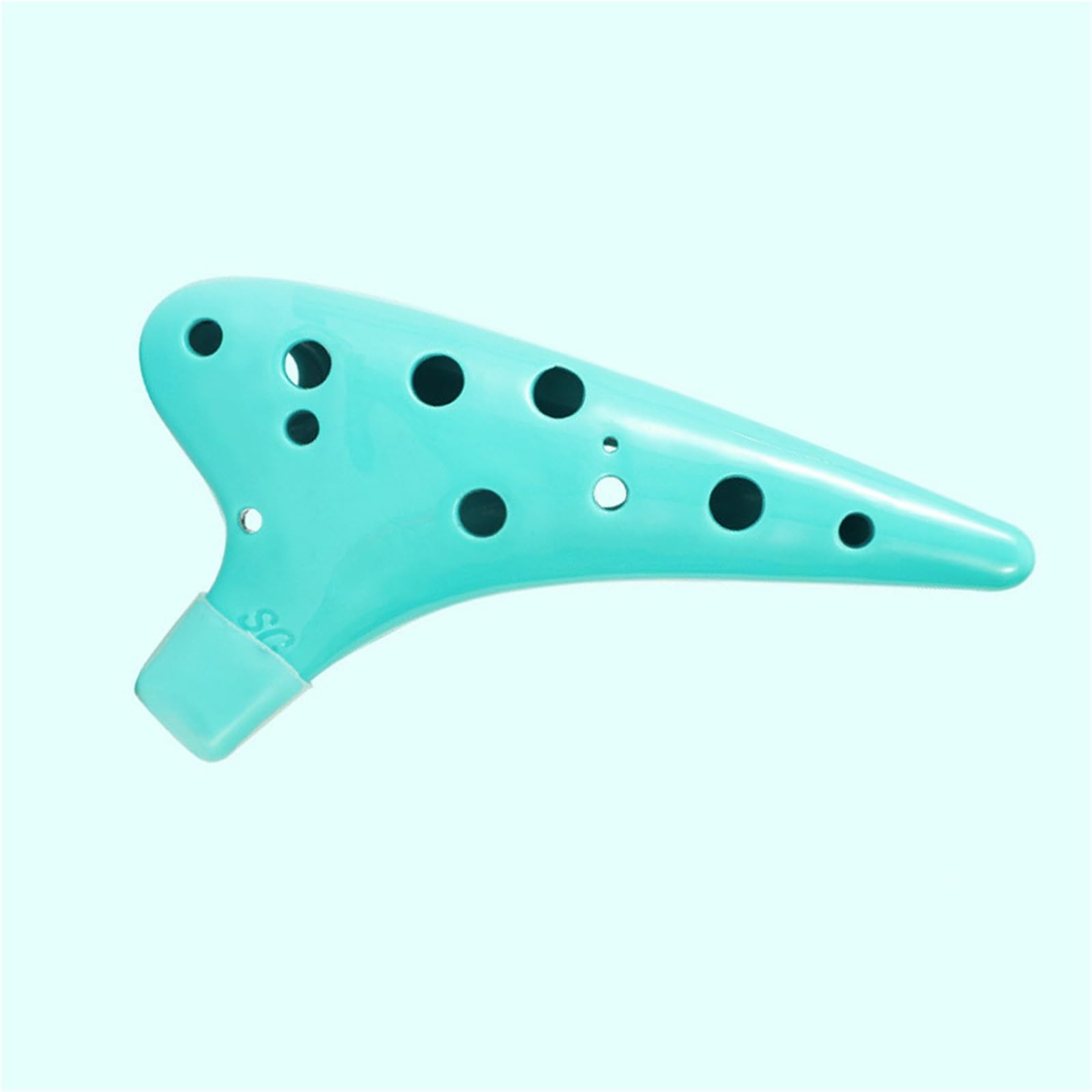 Ocarina Strumento Portatile Ocarina Sky Blue A 12 Fori In Resina Ad Alto SC