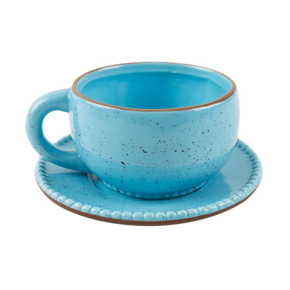 Chumbak Flora Butterfly Cup & Saucer- Blue