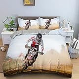 HGDPIF Bettwäsche COVING California King Mountainbike Bettwäsche King Bett, Luxus 3 Stück Bettwäsche-Sets, Mikrofaser-Weiche Bettdecken mit 2 Kissenbezug,für Schlafzimmer. (Size : California King)