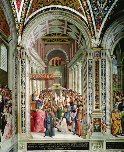 Toile Décor Art Mural Classique Enée Sylvius Piccolomini élu pape Peinture Chambre Moderne 60x90