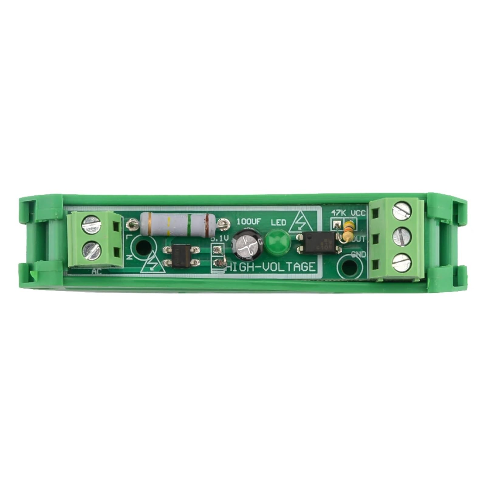 Módulo optoacoplador de un solo canal de 220 V, módulo aislado PL C, módulo de detección de optoacoplador