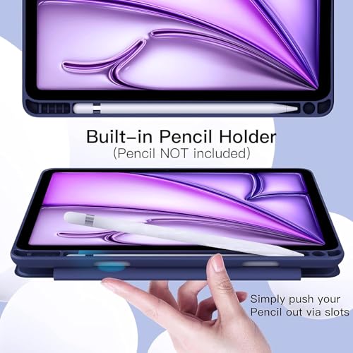 Étui rotatif iPad Air 11 M2 M3 coque 360 porte-crayon