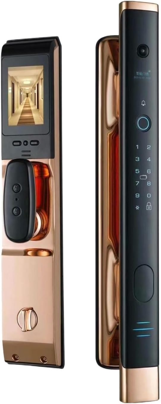Intelligent Lock with Camera, Digital Password, and Fingerprint Lock for Biometric Fingerprint Electronic Door Lock (Color : B)