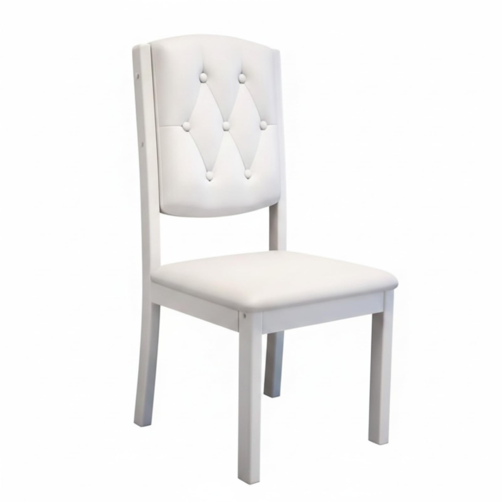 Chaise de Salle à Manger en Bois Massif Chaise de Repas Chaise Dossier Rembourré Chaise Moderne Épurée avec Bois de, Noir, Blanc, Style to 1