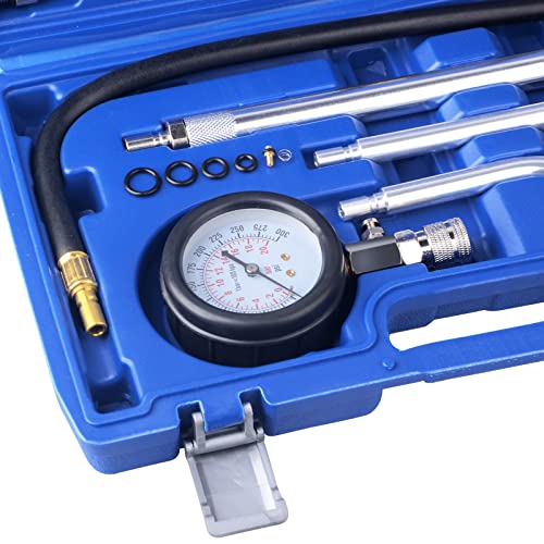 Image of DAYUAN Professional Petrol Engine Compression Tester Kit (Dark Blue- 11Pcs)