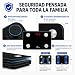 Imagen de HFitness Báscula de bano Viaje para Peso Corporal Báscula Digital Portátil con App para iOS y Android 19 Indicadores de Composición Corporal Capacidad 180 kg 28 x 18 cm Negra