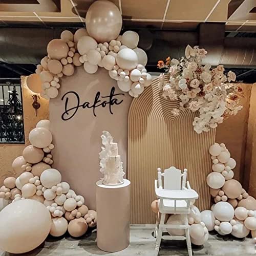 Image of Latex Balloons, 100-Pack Different Sizes 18 12 10 5 Inch Party Balloon Garland Kit (Sand White)