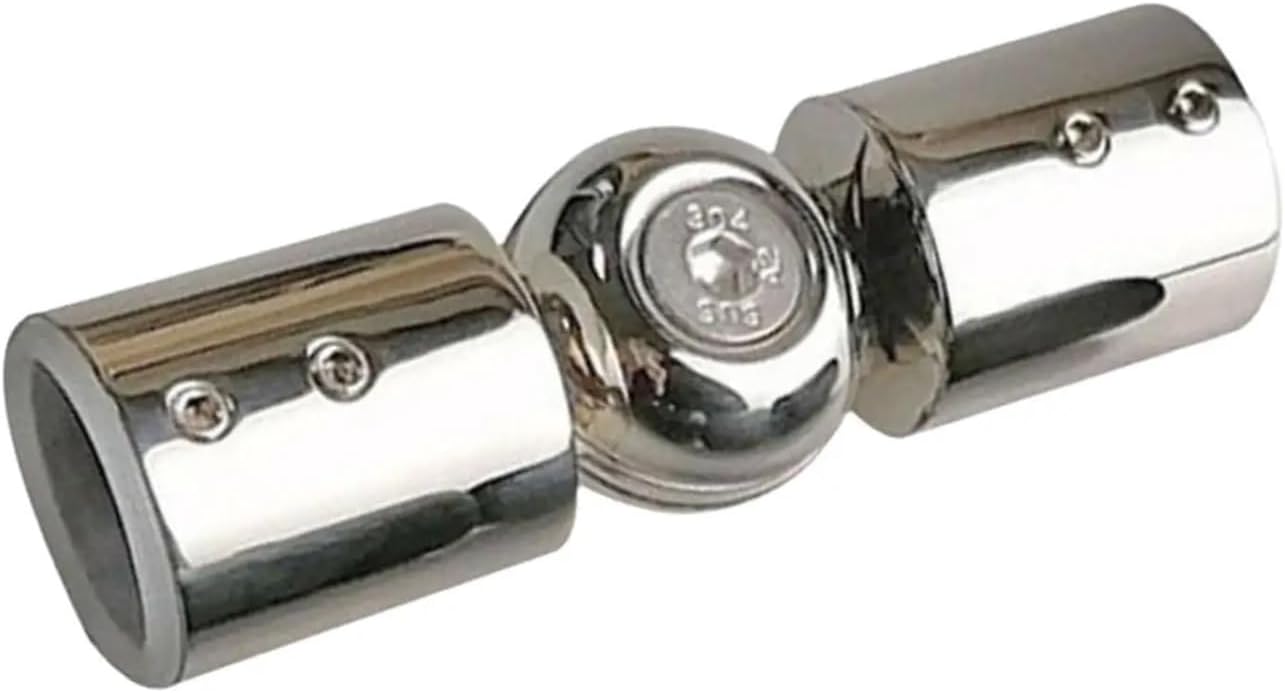 Corner Curtain Rod Connector Rod Connector Adjustable Universal Connection Stainless Steel for Bay Window Hinged Elbow Connector with Screws