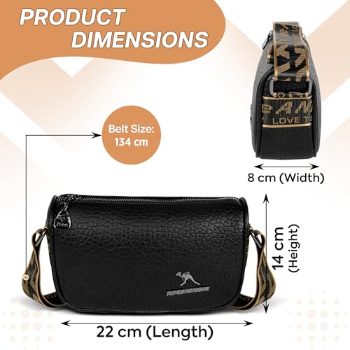 Image of Storite PU Leather Square Women Tote Bag, Stone Pattern fashionable & Party Sling Bag, Shoulder Crossbody Bag with Broad Strap