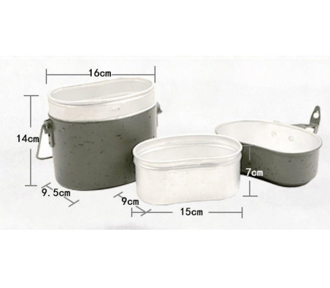 Kempingowa Naczyń 3 W 1 Outdoor Camping Lunch Box Zastawa Stołowa Piesze Wycieczki Piknik Survival Garnek Miska Przenośny Zestaw Naczyń Kuchennych Na Piknik Wędrówki