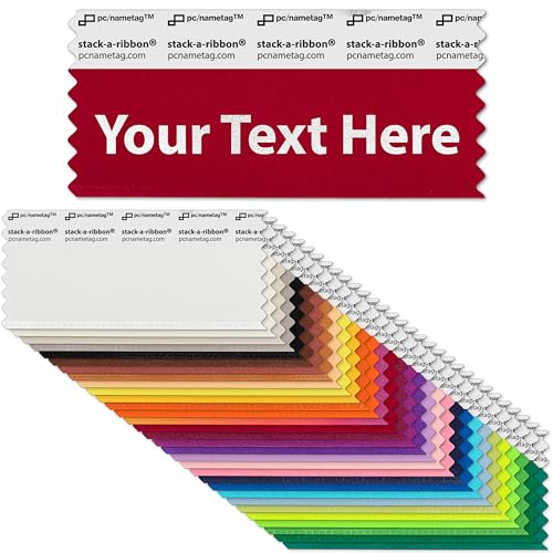 Personalized 3.5 Inch Badge Ribbons - Custom Convention Ribbons with Adhesive for Events, Meetings, Fan Cons, Pop Culture, Anime (25+ Pack)