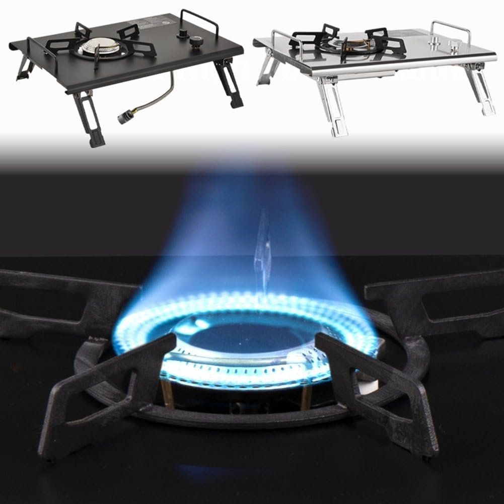 Honseadek Cocina portátil para exteriores, estufa de gas para camping, 4000