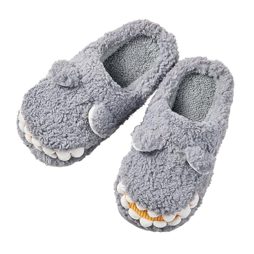 Toddler Boys Girls House Animals Plush Slippers Kids Bedroom Cotton Memory Foam Comfy Winter Fall House Slippers