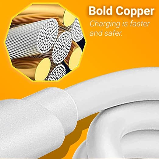 Image of Original 65W Type C 1M Supervooc Fast Charging Cable for Realme P3x, P3 Pro, 14 Pro Plus, 14 Pro, 14x, GT 7 Pro, GT 7 /6 /6T, P1, P2 Pro /Tab /Laptop 45Watt Superdart /Dart High Speed Data Transfer, White