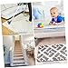 ORFOFE 16pcs Anti-Slip Rug Tape Removable Non-Skid Carpet Fixing Stickers for All Flooring Types Trace-Less Adhesive for Easy Application and Removal Keeps Rugs Flat and Wrinkle