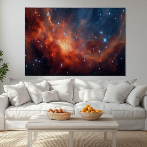 Impression sur toile cosmos haut de gamme de 140x70 cm sur châssis - 2