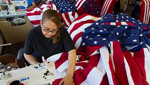 American Flag 4X6 Ft Outdoor, Heavy Duty Nylon High Wind Us Flag, American Made, Embroidered Stars, Sewn Stripes, Brass Grommets, The Best Double Sided United States Flag Suitable For Outside Use #TOP4