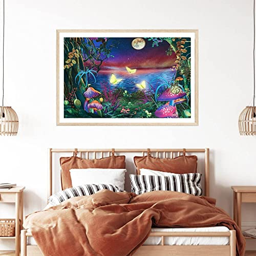 Image of Street27 Diamond Art Painting Kits For Adults-Full Drill Diamond Dots Paintings For Beginners,Moon Beach Round 5D Paint With Diamonds Pictures Gem Art Painting Kits Diy Crafts 12X16 inch (Moon Beach)