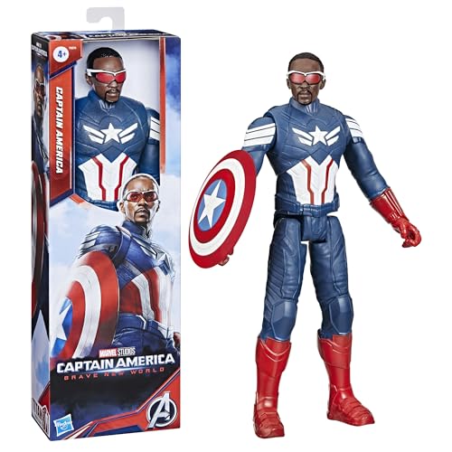 Marvel Studios Captain America Brave New World Titan Hero Series Figurine Captain America - vue 3