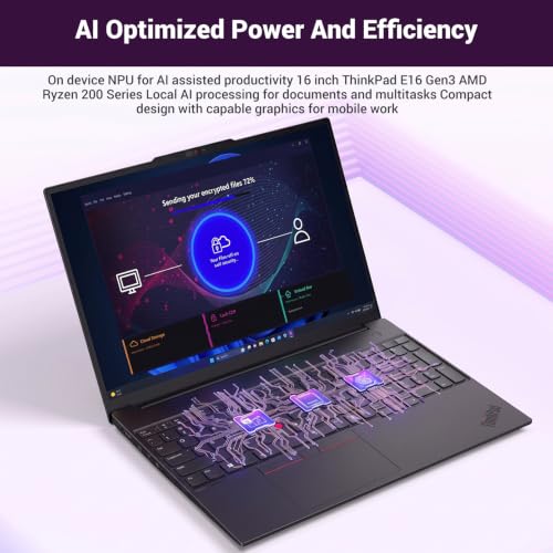 Lenovo ThinkPad E16 Gen 3 AMD Ryzen 7 250 16GB DDR5 + 512GB Business Laptop - image 3