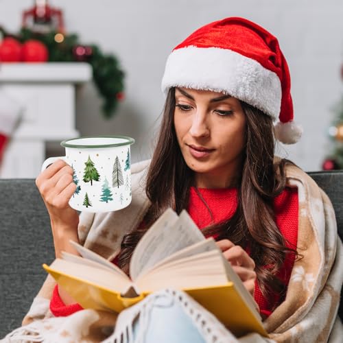 Juego de 2 Mugs de Café Mini Navidad 12oz Acero Esmaltado miniatura 7