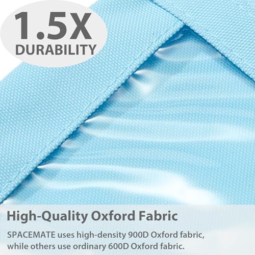Image of SPACEMATE Pencil Pouch for 3 Ring Binder, Clear 3-Hole Zipper Pencil Case