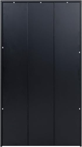 Miniatura 6 de STARY Estantería negra de 5 estantes de madera de 60 pulgadas de alto para dormitorio