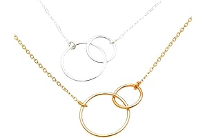 Interlocking Circle Necklace: A Symbol of Endless Connection