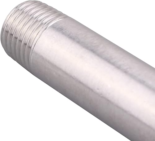 Miniatura 45 de 1/2" X 1/2" NPT Macho NPT Acero Inoxidable 304 Acoplamiento De Tubo De Acoplamiento De Acoplamiento De Tubo De Montaje 4" Longitud