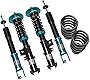 Megan MR-CDK-FT10-EZII Powdercoated Blue EZII Series Front & Rear Coilover Springs Kit