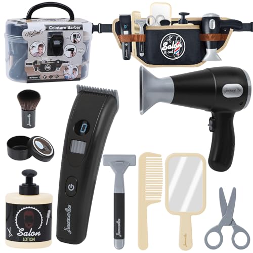Kids Hair Stylist Play Set - Kids Shaving Kit for Boys - Toy Barber Shop Playset - Pretend Play Toy Gift for Boys Toddlers Age 3+ Years Old