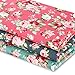 Fabric large floral design cotton 2yrds