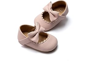 Cute Infant Baby Girls Soft Sole Bowknot Princess Wedding Dress Mary Jane...
