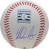 Nolan Ryan Texas Rangers Autographed Hall of Fame Logo Baseball - Autographed Baseballs
