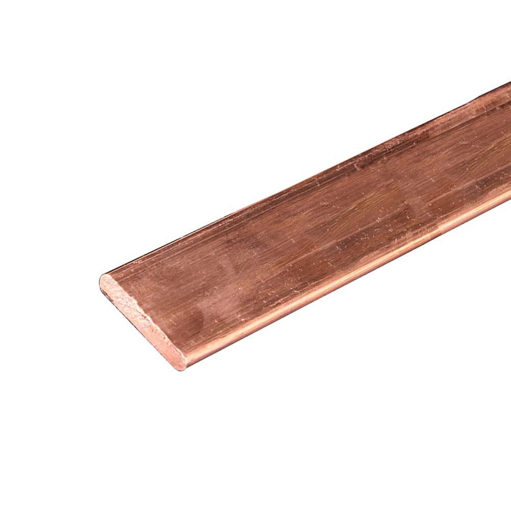 Barra plana de cobre, placa de cobre rectangular, Barra plana de cobre, lingotes de cobre rectangulares for soldadura de material, espesor 10 mm, 15 mm, 20 mm, 25 mm, 30 mm, 35 mm, longitud 200 mm, 20