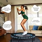 Leaps and Rebounds Fitness Trampoline, 48 or 40-inch Adults and Kids Rebounder for Indoor and Outdoor, Up to 270 lbs, Low Impact Cardio and Easy Home Workout - Image 2