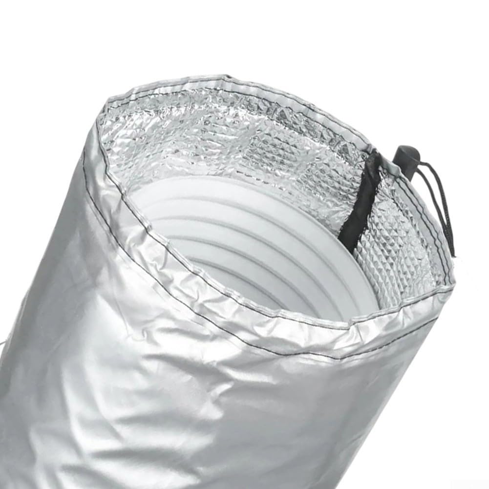 AC-Schlauch-Isolierhülse, 151 x 27 cm, tragbare Klimaanlagen-Schlauchhülse, wasserdicht, waschbar, Oxford-Stoff mit Aluminiumfolienfutter, tragbare Klimaanlage, Wärmedämmung
