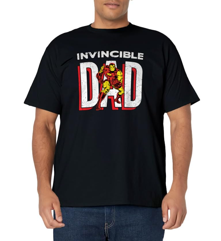 Marvel Iron Man Invincible Dad Comic Book Father's Day T-Shirt - image 2