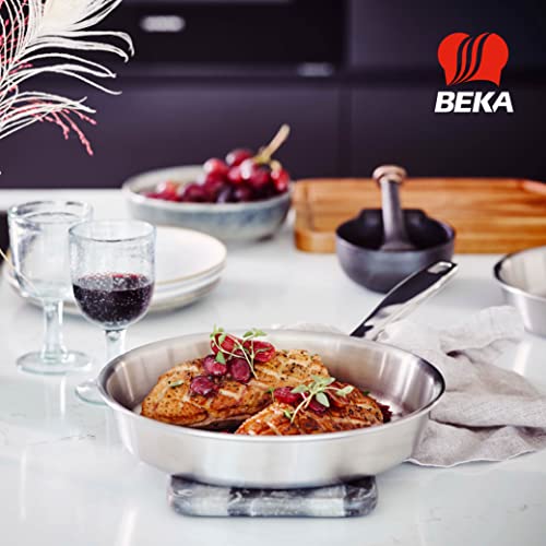 Beka-Maestro-Frying-Pan-Skillet-Stainless-Steel-Pan-with-5-Ply-Construction-Oven-Safe-Skillet-Induction-Compatible-Cookware-Fry-Pan-Dishwasher-Safe-Omelette-Pan