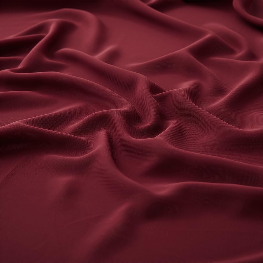 MaiMaiSuan Burgundy Chiffon