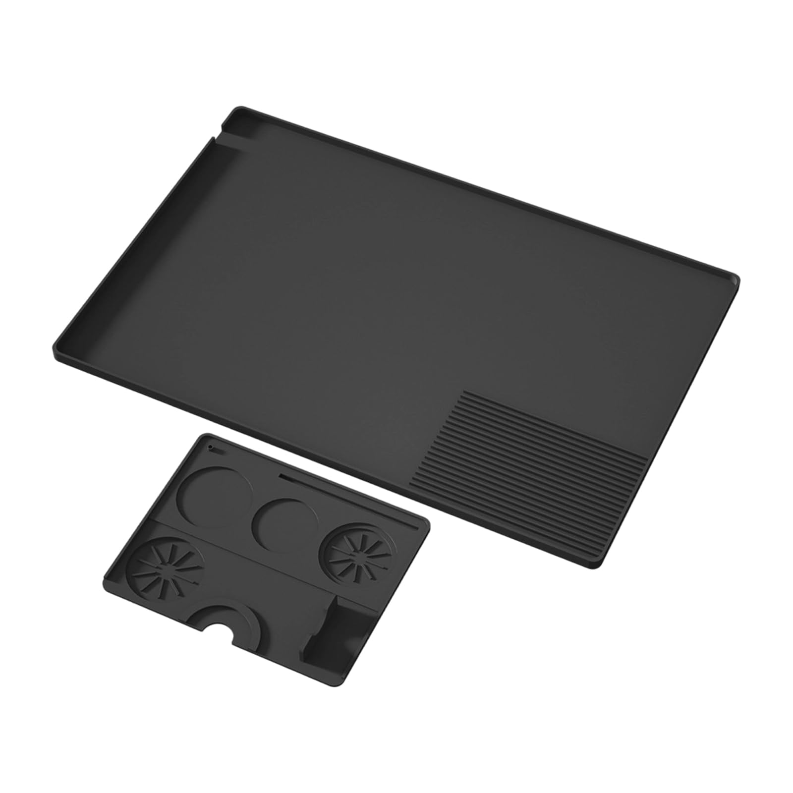ZEPFJHE Multipurpose Heatproof Silicone Pad for Coffee Equipment and Hot Beverage Appliances Nonslip Finishes and Raised Border Food Grade Silicone Pad
