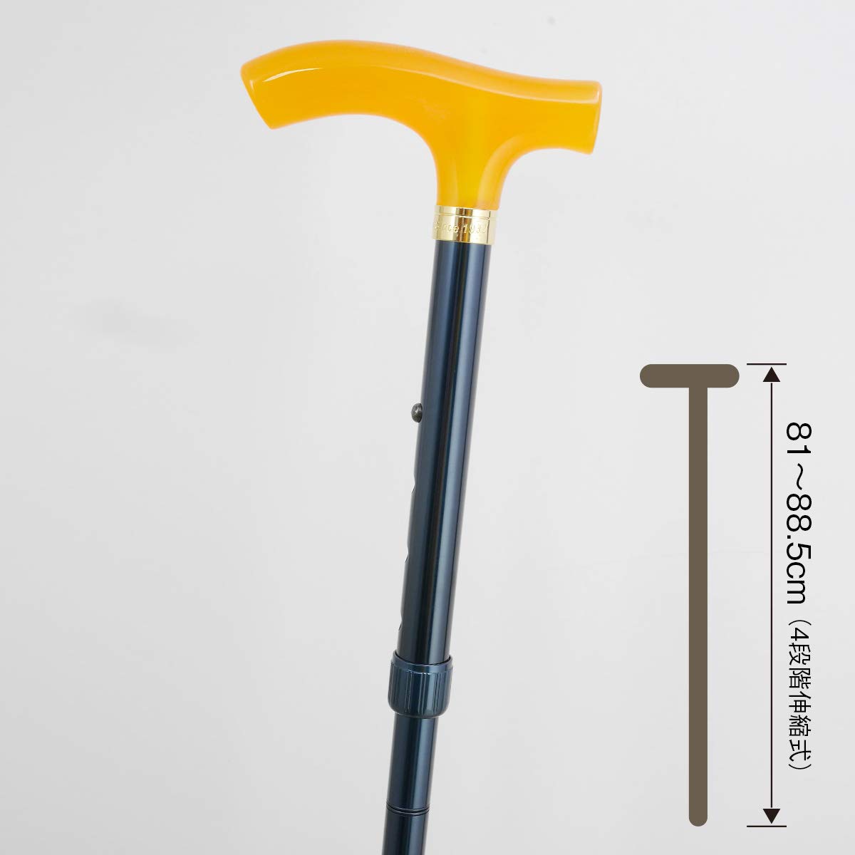 Amazon.co.jp: 土屋産業日本製81-88.5cm折りたたみ杖 カラフル手元