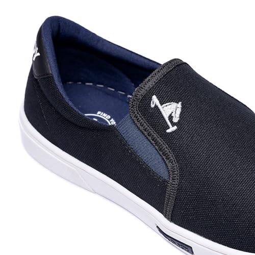 Tênis Sapatenis Masculino Iate Polo Joy Casual Confortavel (Preto/Branco, BR, Adulto, Numérico, 44)