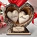 Decorazione Cuore in Legno Personalizzata con Nomi e Data -...