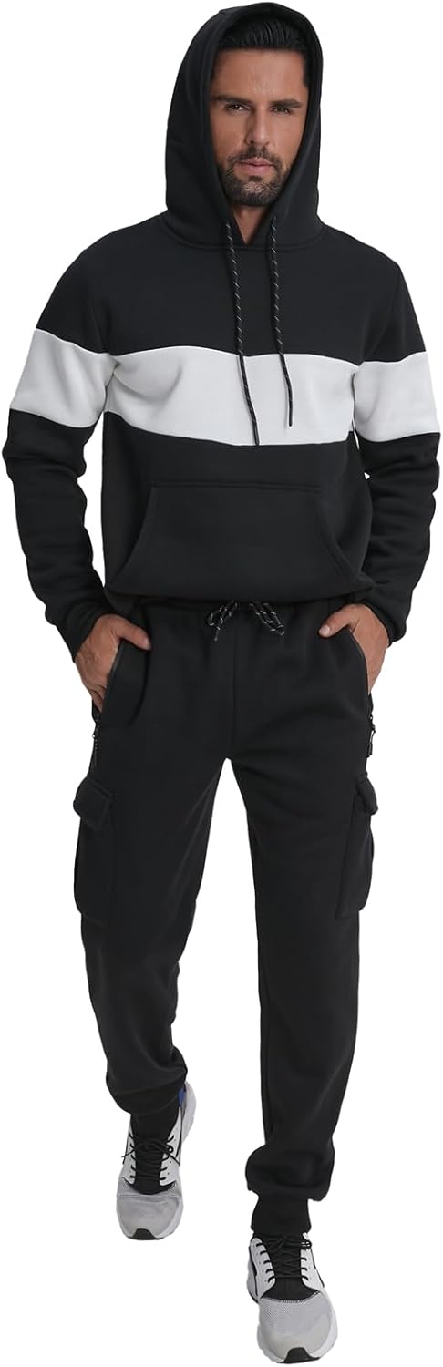 Sweatsuits for Men Tracksuits 2 Pieces Sets Hoodies Casual Sweat Suits Jogging Running Sportsuits Outfits - Image 3
